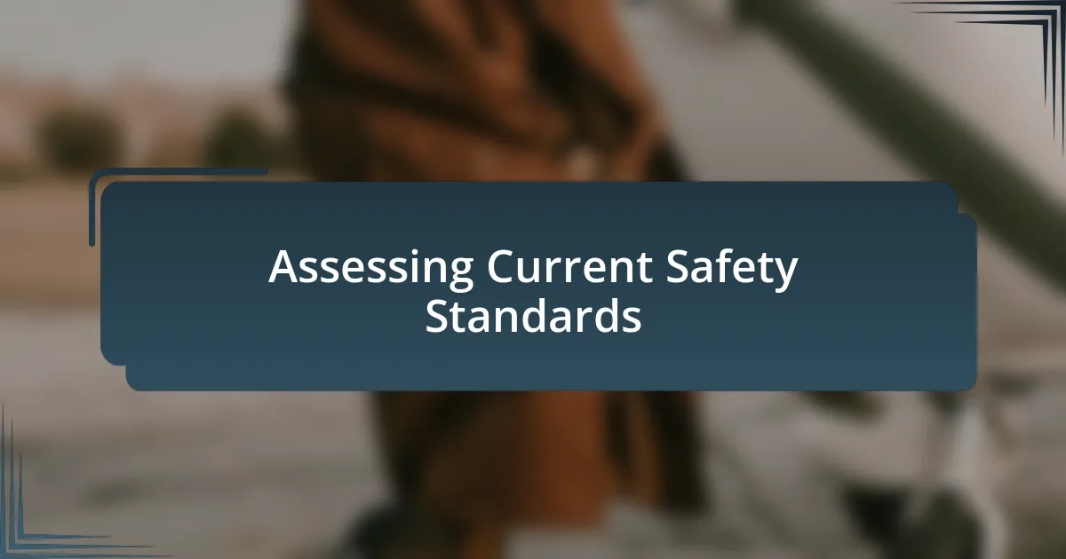 Assessing Current Safety Standards